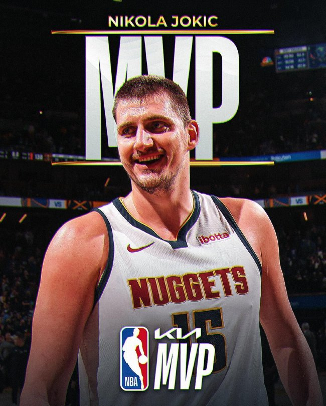 约基奇生涯第三座MVP:79张第一选票断层领先 约基奇生涯第三座MVP:79张第一选票断层领先