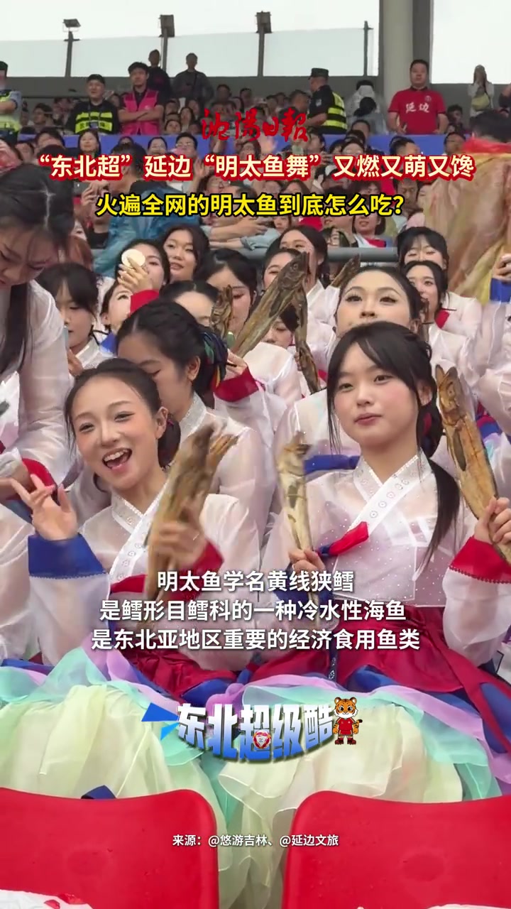 延边啦啦队携明太鱼舞助阵东北超客场
