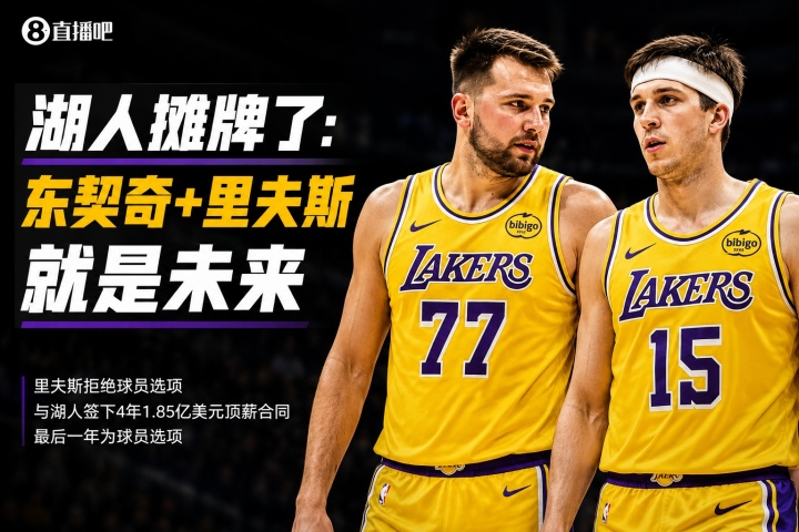 4年1.85亿正式续约,湖人后詹姆斯时代框架确定:东契奇+里夫斯