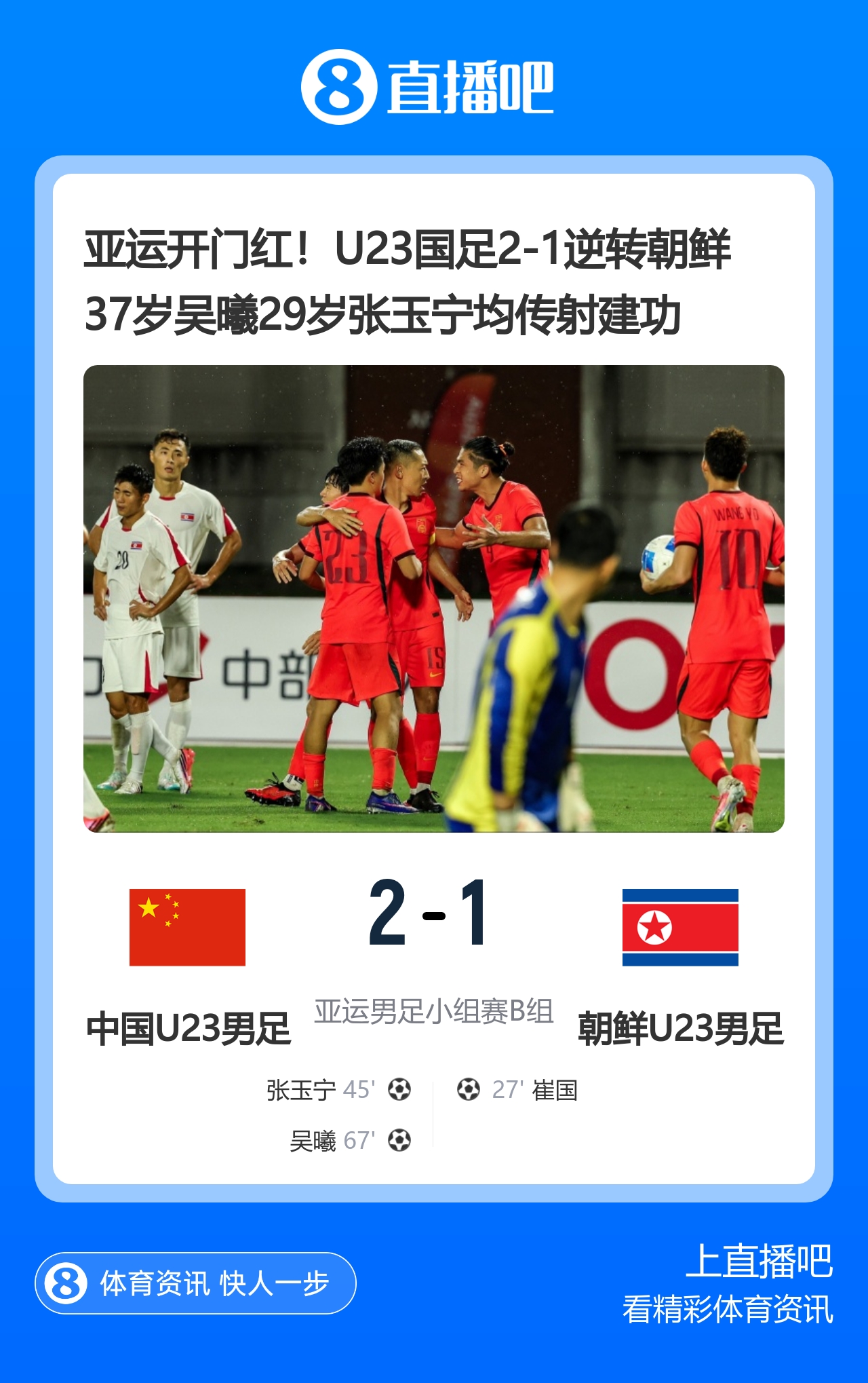 记者热议U23国足:典型的安东尼奥式胜利 吴曦等超龄球员表现出色 记者热议U23国足:典型的安东尼奥式胜利 吴曦等超龄球员表现出色